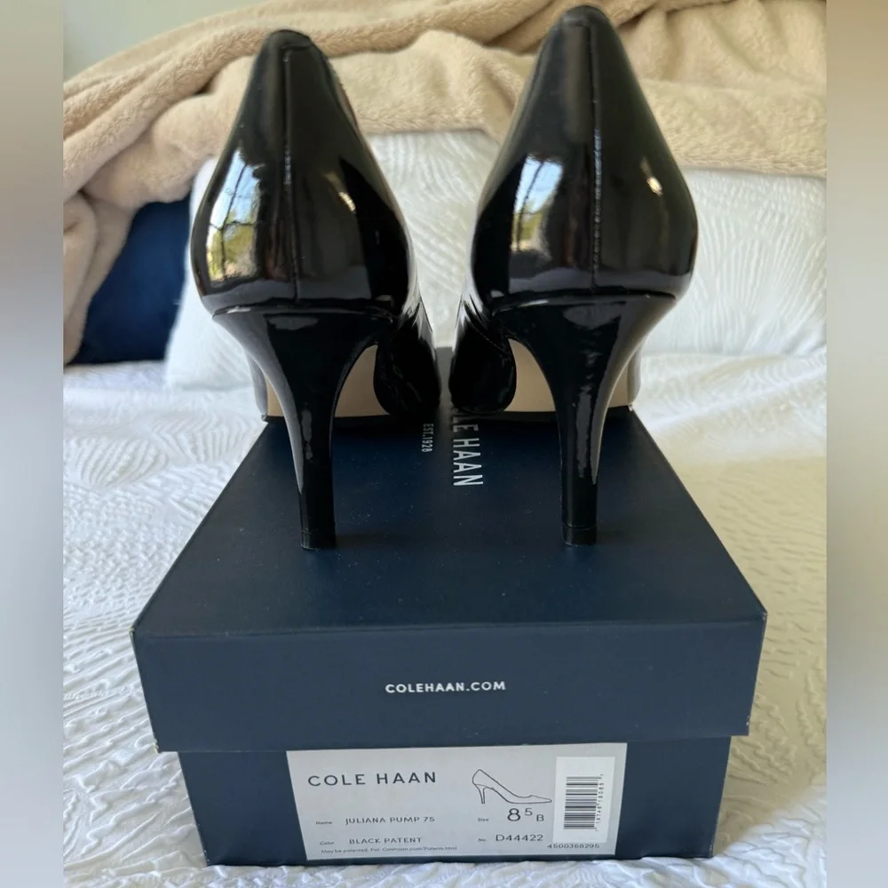 Cole Haan Juliana Pump 75 Black Patent - NWT - Picture 4 of 6